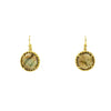 Lauren K Jewelry - Round Labradorite Yellow Gold Drop Earrings | Manfredi Jewels