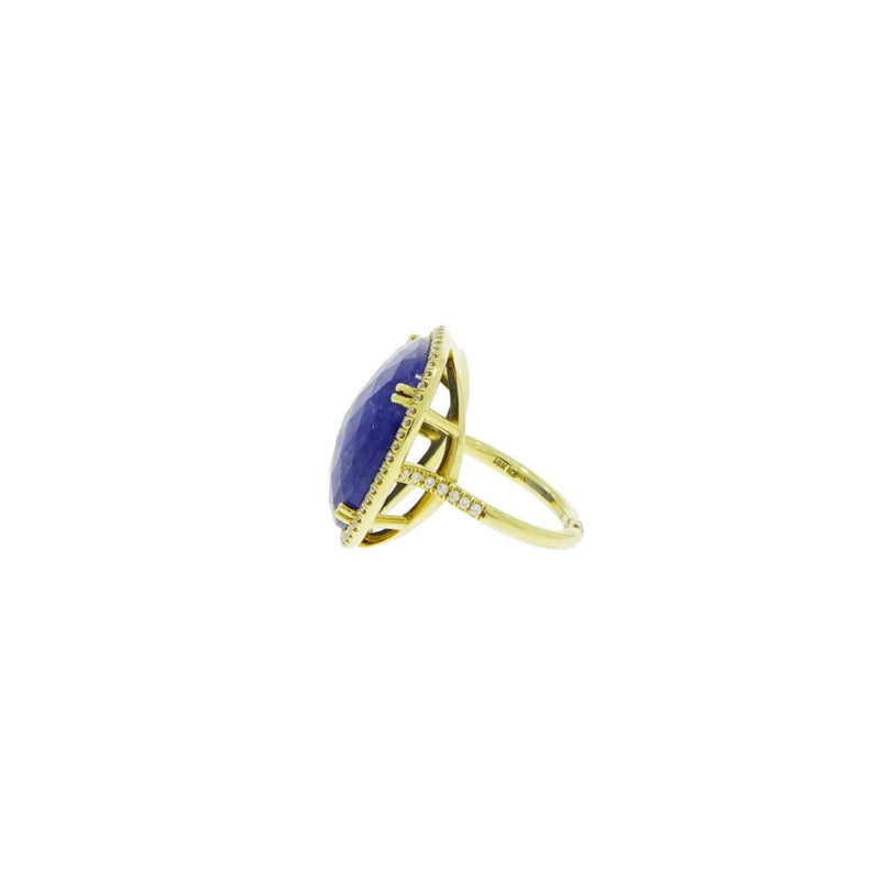 Lauren K Jewelry - Tanzanite & Diamond Yellow Gold Ring | Manfredi Jewels