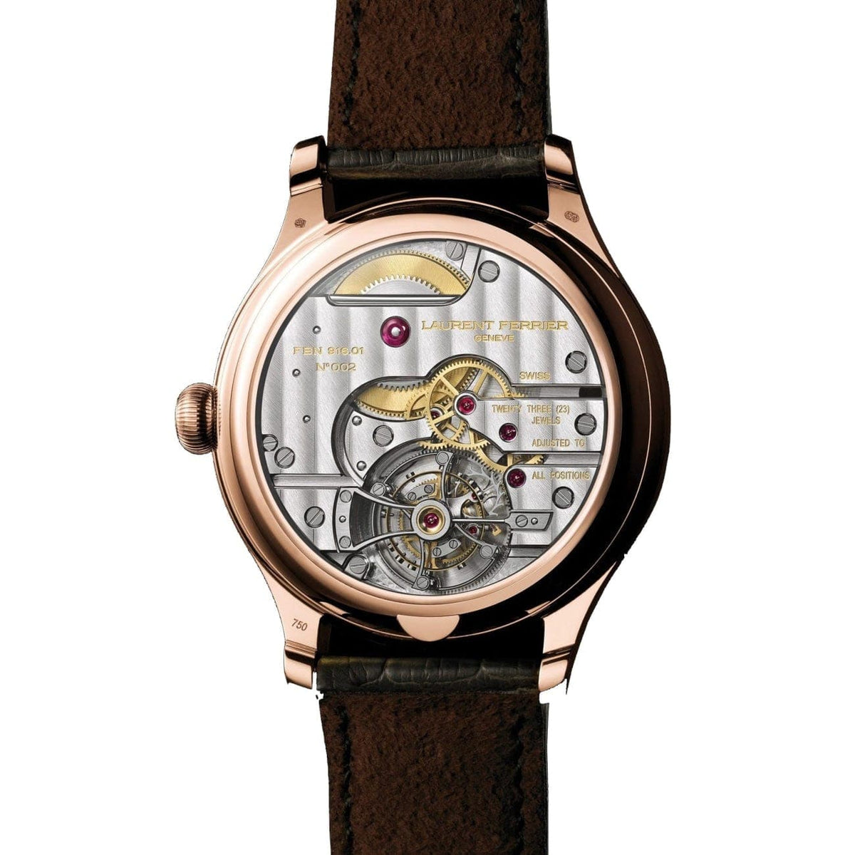 Laurent Ferrier Watches - RED GOLD CASE – IVORY ENEMAL GRAND FEU DIAL (Pre-Order) | Manfredi Jewels
