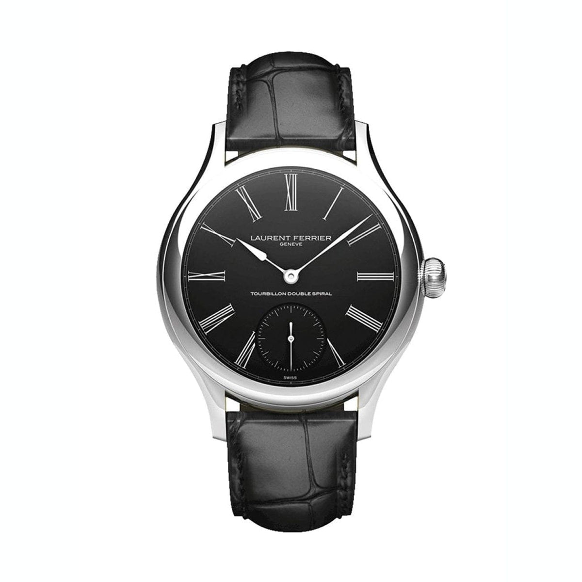 Laurent Ferrier Watches - WHITE GOLD CASE – ONYX WITH WHITE PAINTED DIAL | Manfredi Jewels
