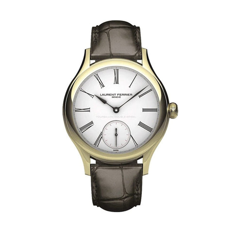 YELLOW GOLD CASE – WHITE ENAMEL DIAL