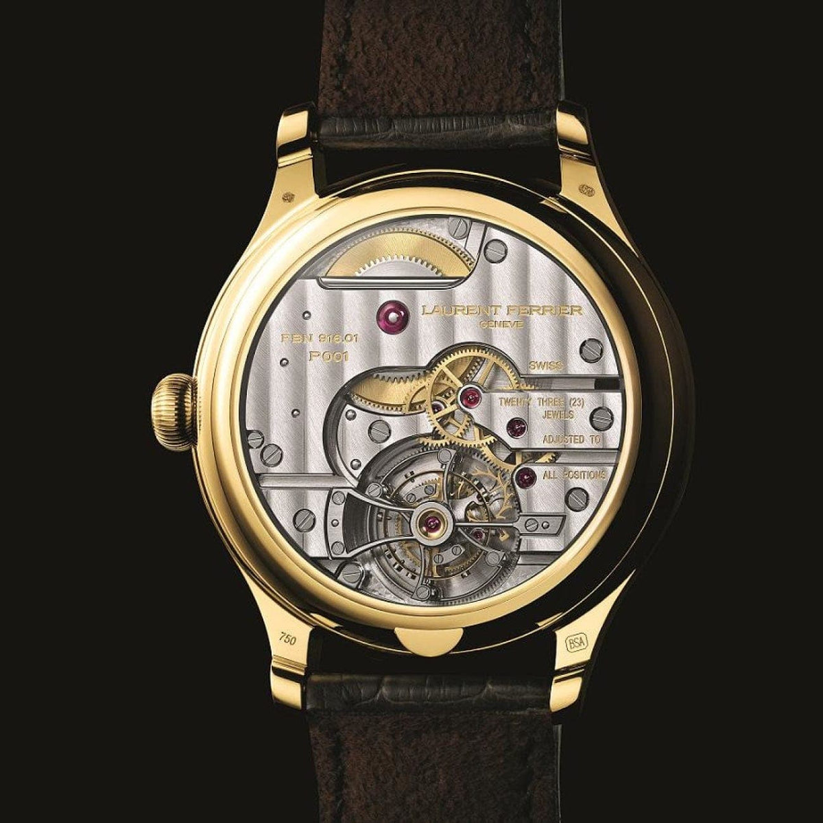 Laurent Ferrier Watches - YELLOW GOLD CASE – WHITE ENAMEL DIAL | Manfredi Jewels