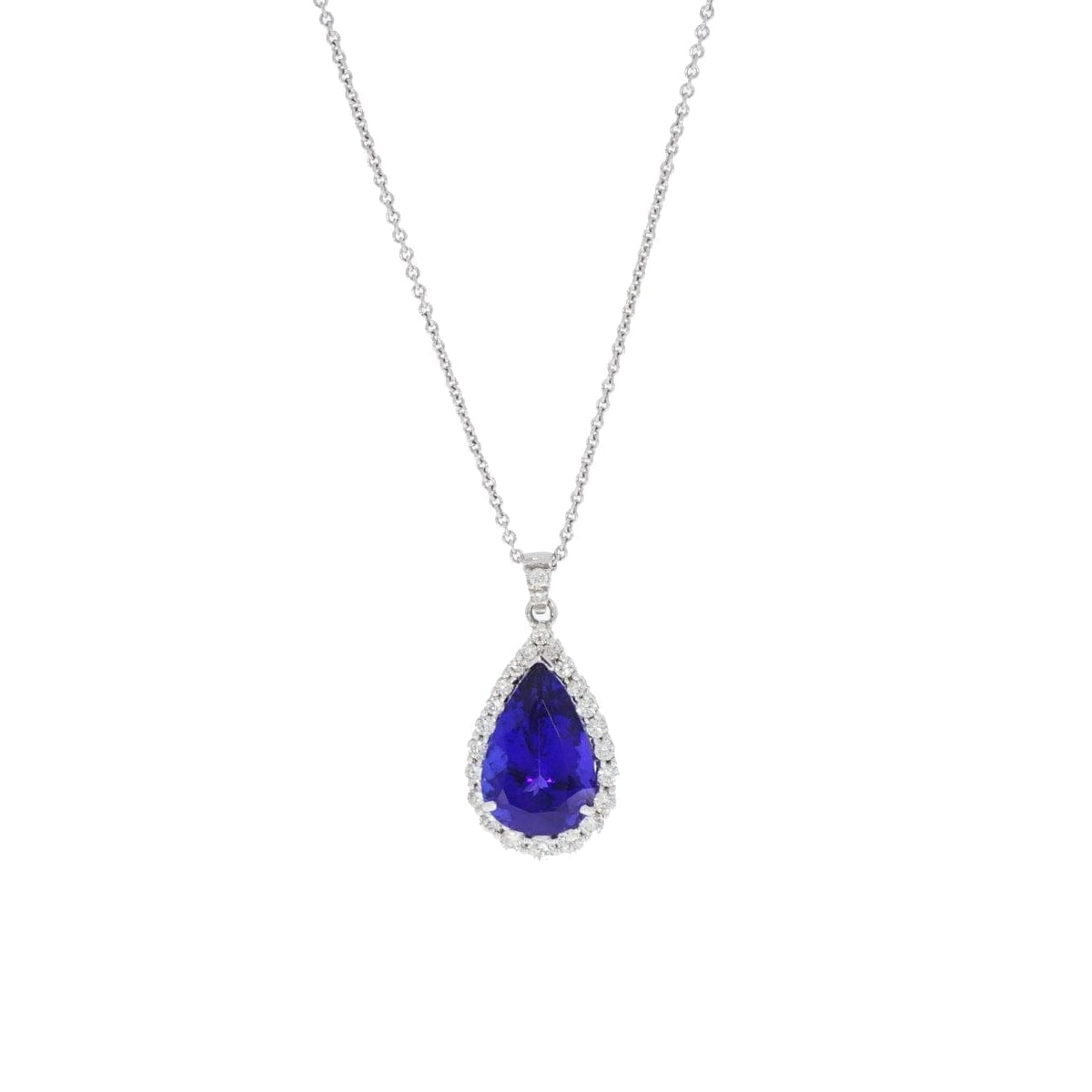 Leo Pizzo Jewelry - Leo Pizzo Pear Shape Tanzanite and Diamond Pendant | Manfredi Jewels