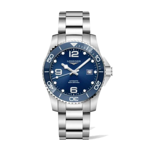 Longines Watches - Hydroconquest Ceramic Blue Dial 41MM Automatic Diving Watch | Manfredi Jewels