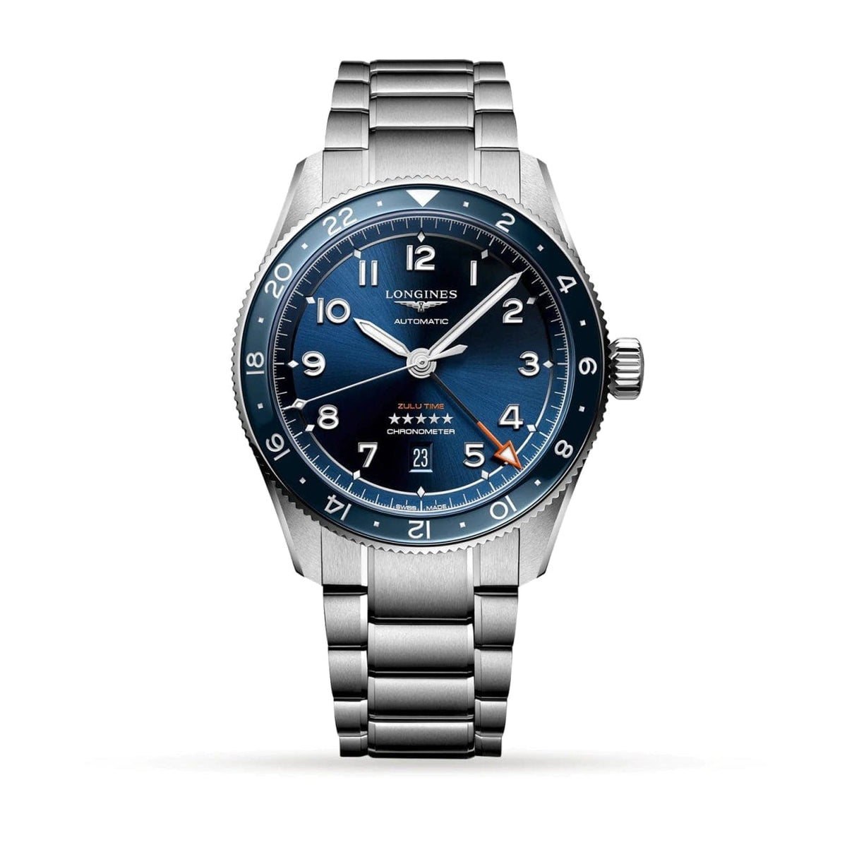 Longines New Watches - Longines Spirit Zulu Time | Manfredi Jewels