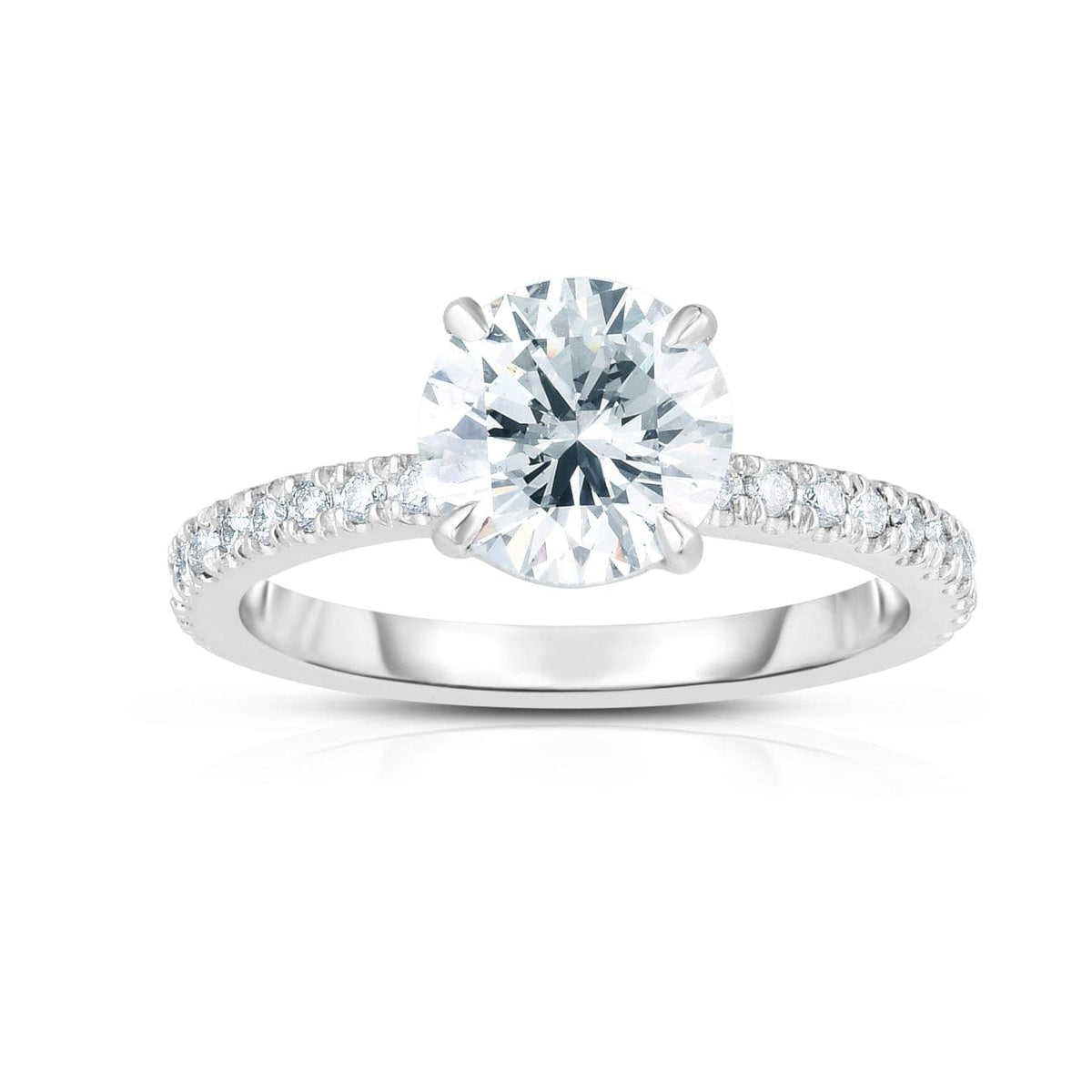 Manfredi Jewels Engagement - 1.75Ct Round Cut Engagement Ring | Manfredi Jewels