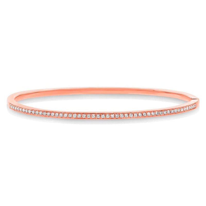 Manfredi Jewels Jewelry - 14K ROSE GOLD DIAMOND BANGLE | Manfredi Jewels