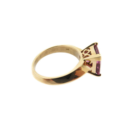 18k Rose Gold Pink Tourmaline Ring