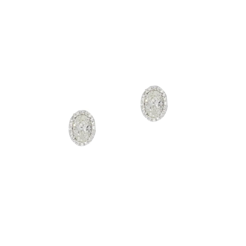 Manfredi Jewels Jewelry - 18K White Gold Diamond Studs