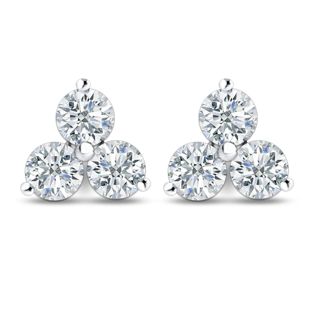 Manfredi Jewels Jewelry - 2.01ct Diamond Cluster Stud Earrings | Manfredi Jewels