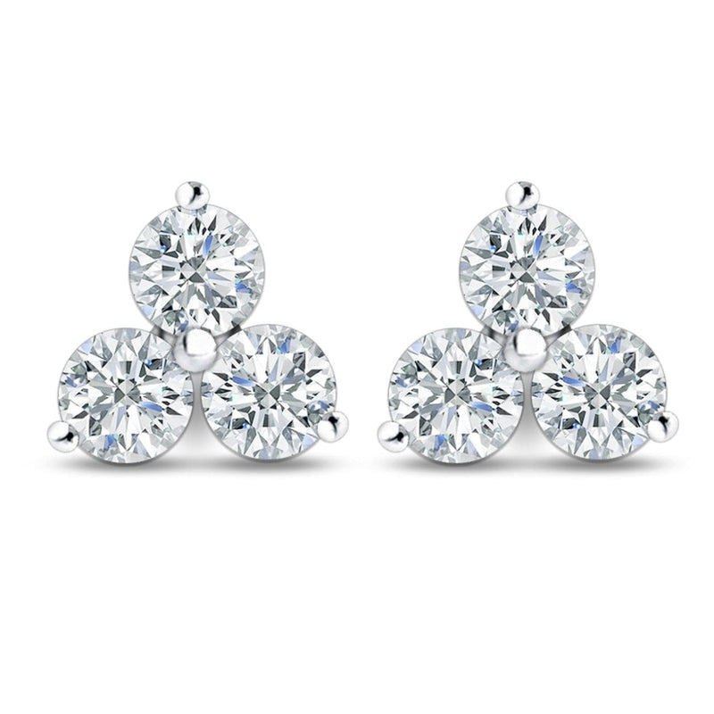 Manfredi Jewels Jewelry - 2.01ct Diamond Cluster Stud Earrings | Manfredi Jewels