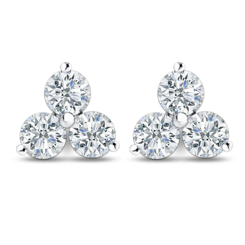 Manfredi Jewels Jewelry - 2.01ct Diamond Cluster Stud Earrings