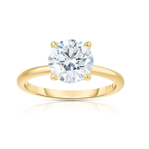 2.04Ct Round Cut Engagement Ring