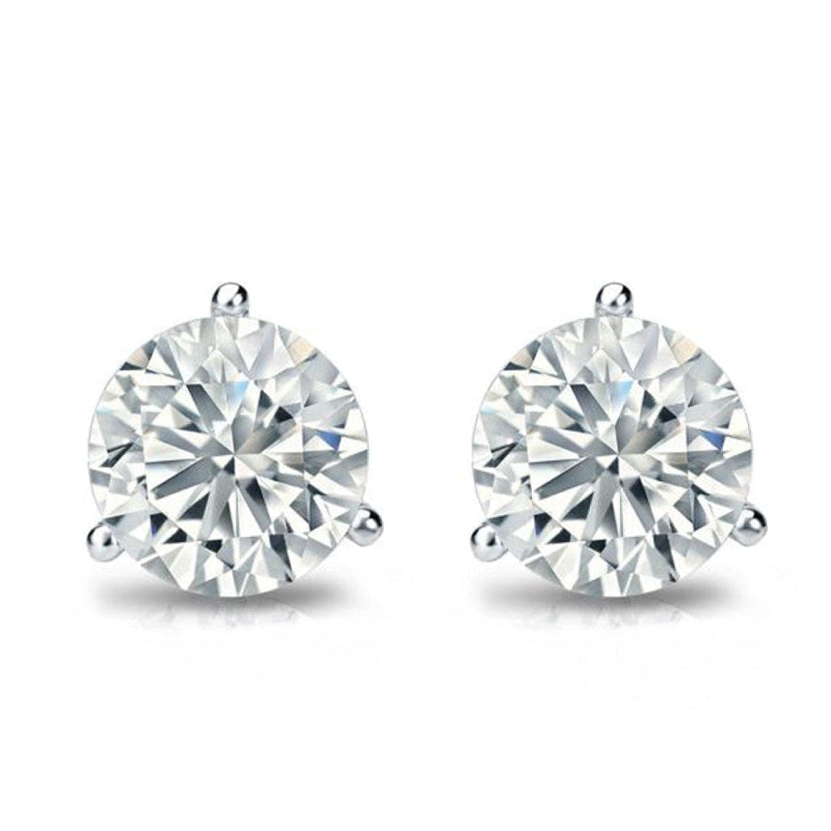 Manfredi Jewels Jewelry - 4.01CT ROUND DIAMOND STUDS | Manfredi Jewels