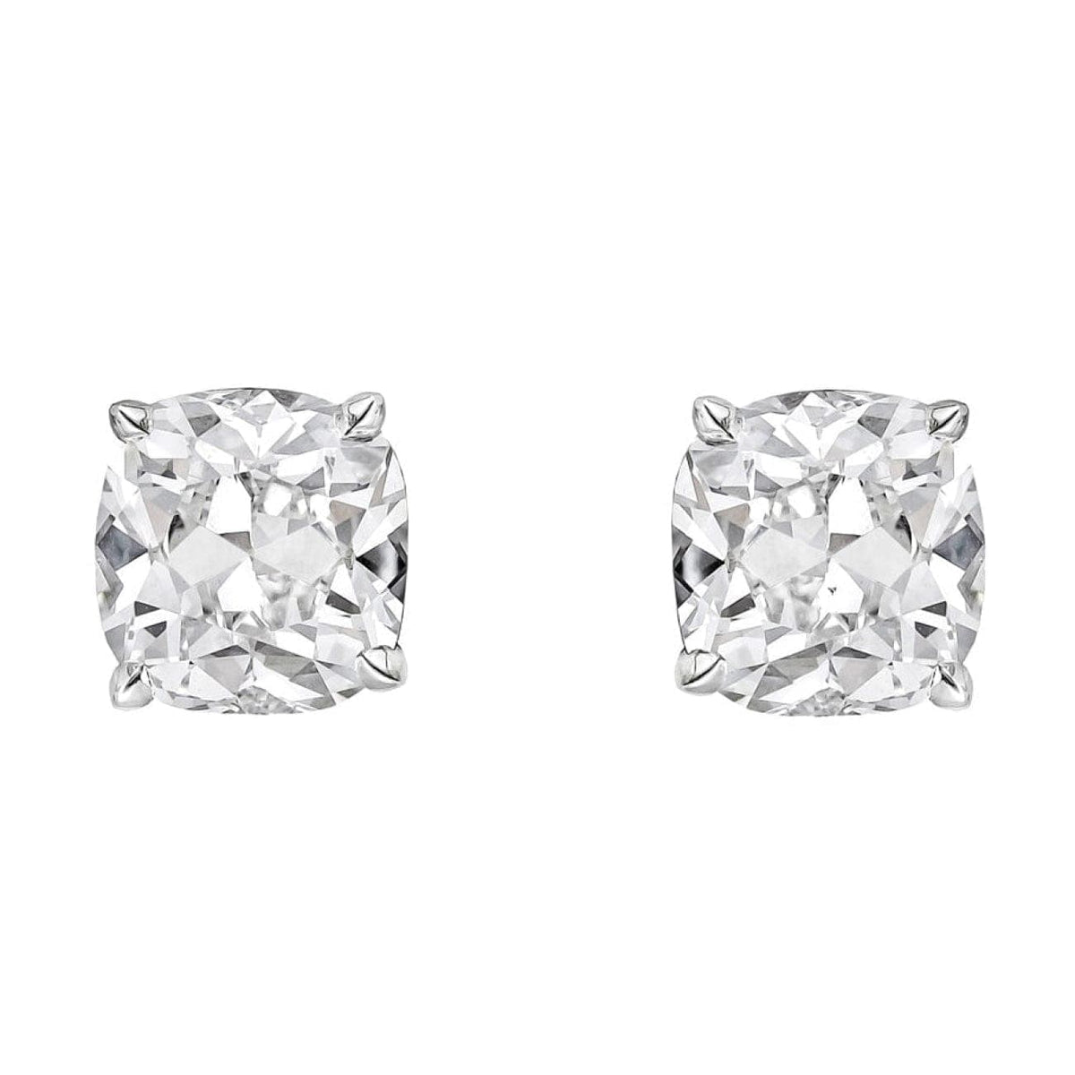 Manfredi Jewels Jewelry - 6.07CT CUSHION DIAMOND STUDS | Manfredi Jewels