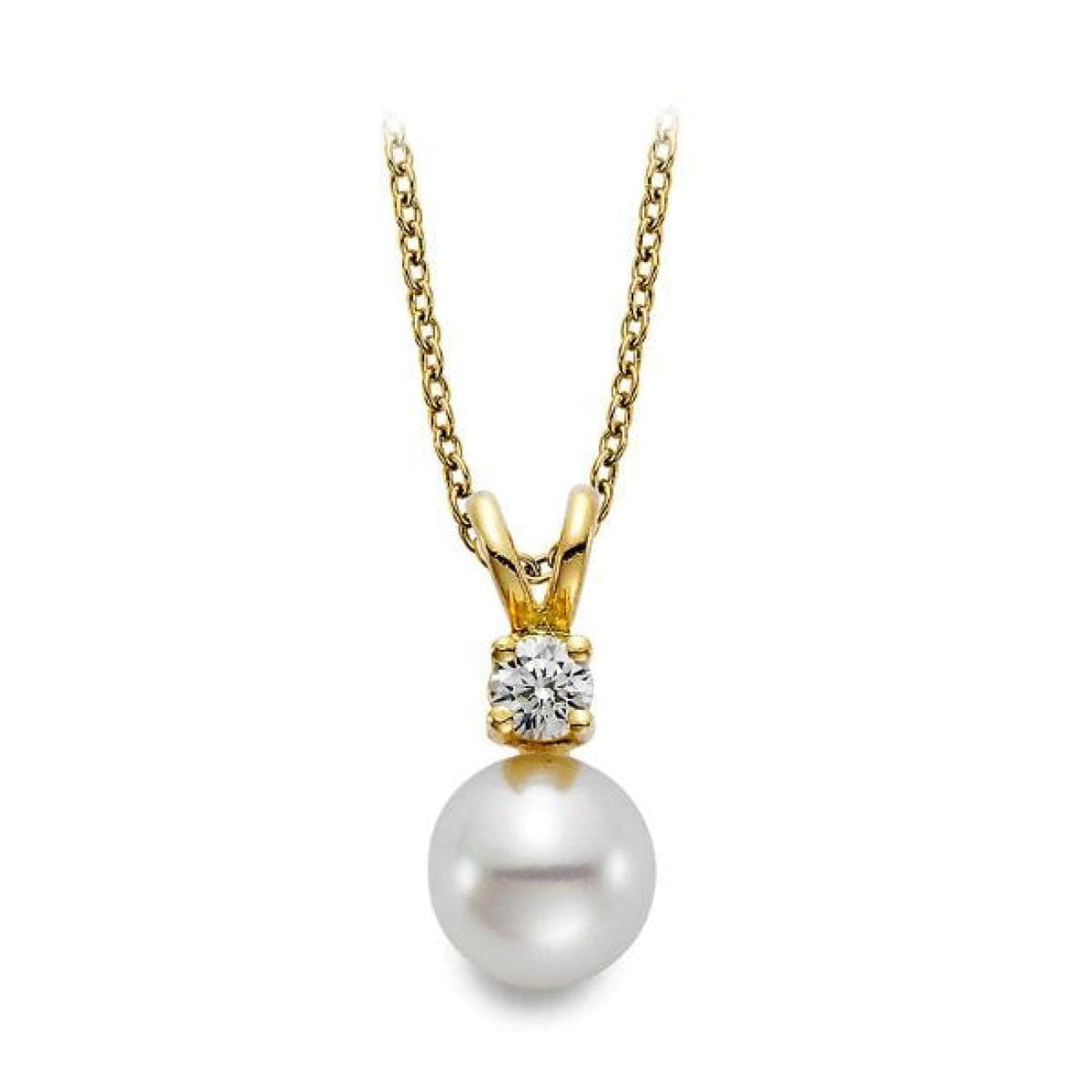Manfredi Jewels - Akoya Cultured Pearl & Diamond Pendant | Manfredi Jewels