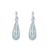 Manfredi Jewels Jewelry - Aquamarine & Diamond Drop Earrings
