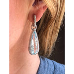 Manfredi Jewels Jewelry - Aquamarine & Diamond Drop Earrings