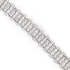 Manfredi Jewels Jewelry - ART DECO ROUND NATURAL DIAMONDS 12.38 CARAT PLATINUM BRACELET