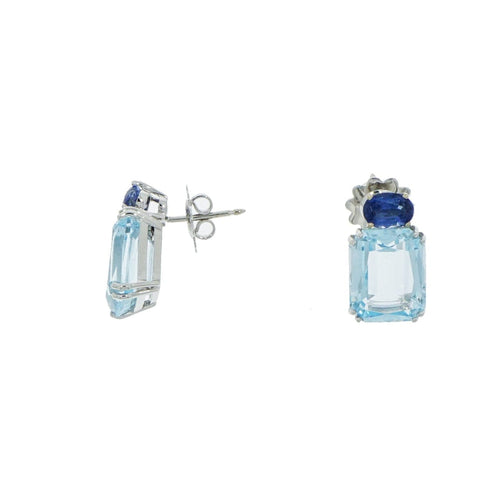 Manfredi Jewels Jewelry - Blue Topaz & Kyanite Earrings
