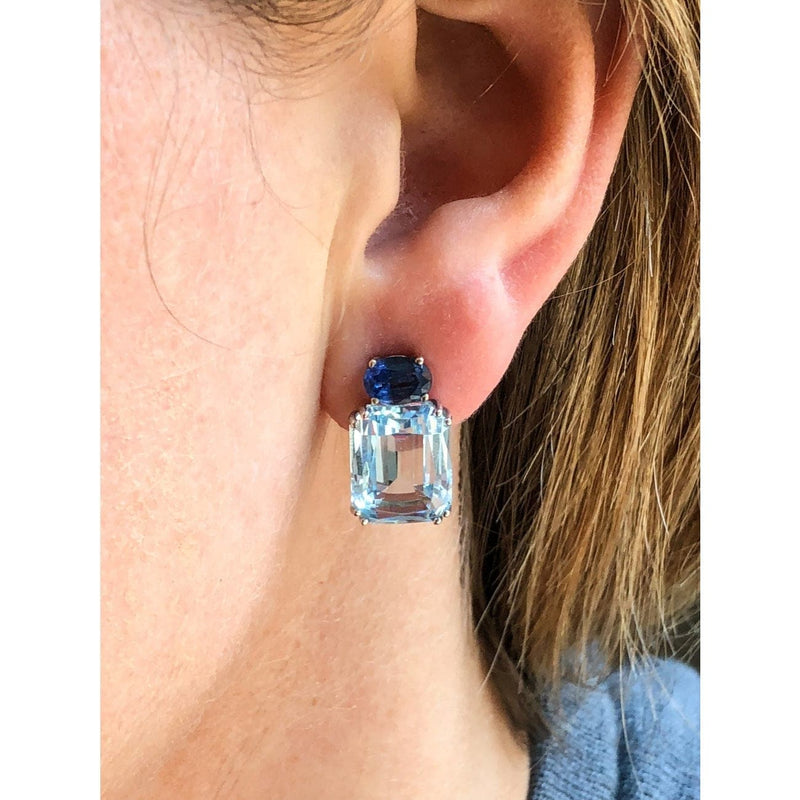 Manfredi Jewels Jewelry - Blue Topaz & Kyanite Earrings