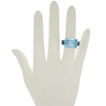 Manfredi Jewels Jewelry - Blue Topaz & Kyanite White Gold Ring