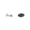 Manfredi Jewels Accessories - Brixton & Gill Green Or Black Enameled Oval Cufflinks