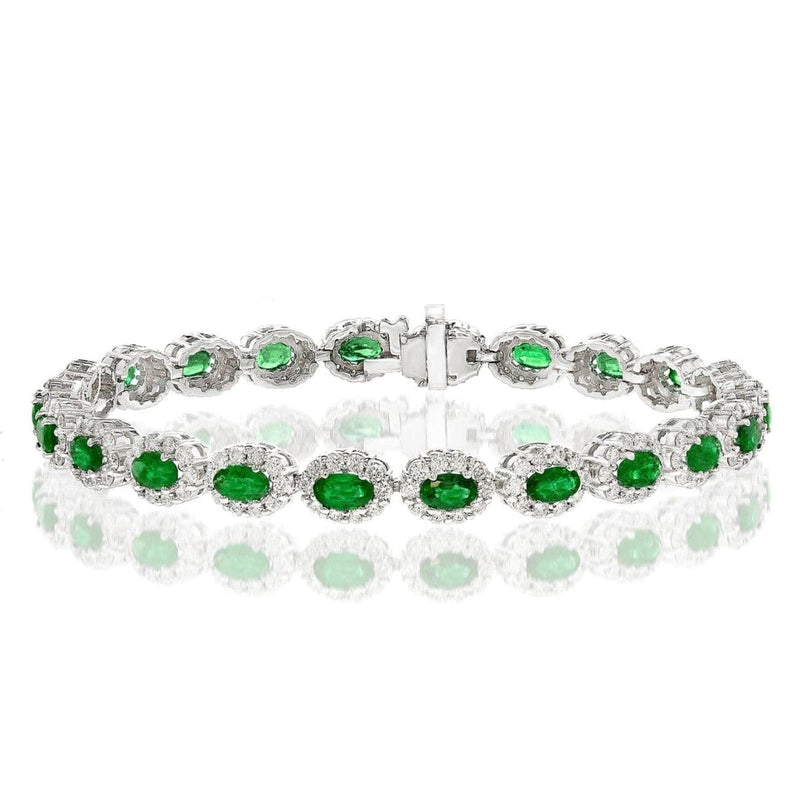 Manfredi Jewels Jewelry - Emerald and Diamond Bracelet