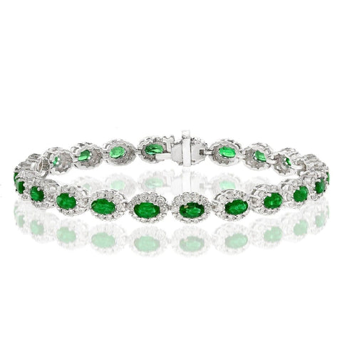 Emerald and Diamond Bracelet