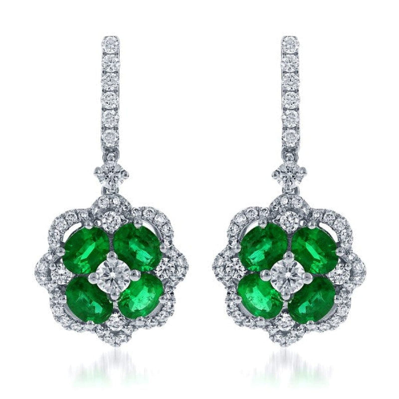 Manfredi Jewels Jewelry - Emerald and Diamond Earrings | Manfredi Jewels
