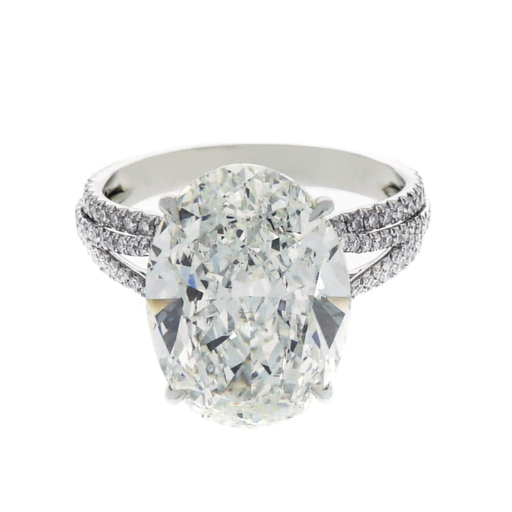 Manfredi Jewels Engagement - GIA Certified 8.76 ct. Oval Kwiat Diamond Platinum Engagement Ring | Manfredi Jewels