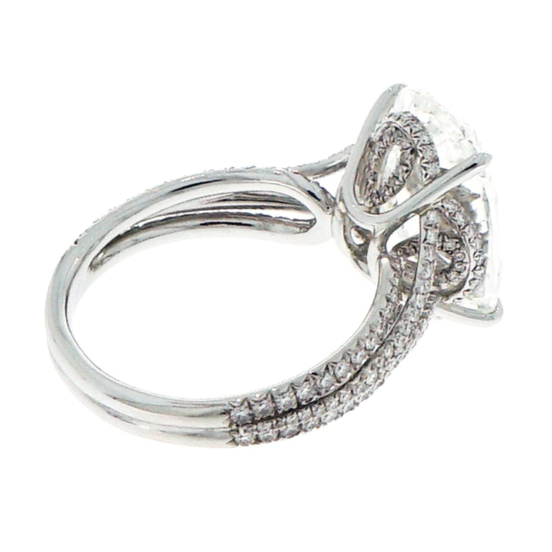 Manfredi Jewels Engagement - GIA Certified 8.76 ct. Oval Kwiat Diamond Platinum Ring