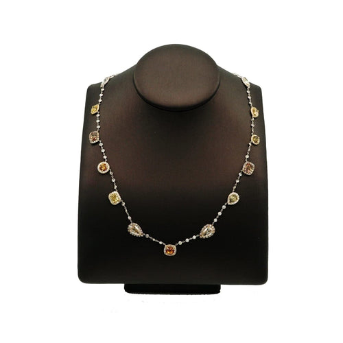 Manfredi Jewels Jewelry - Multi - Color Gem Yellow Diamond Necklace