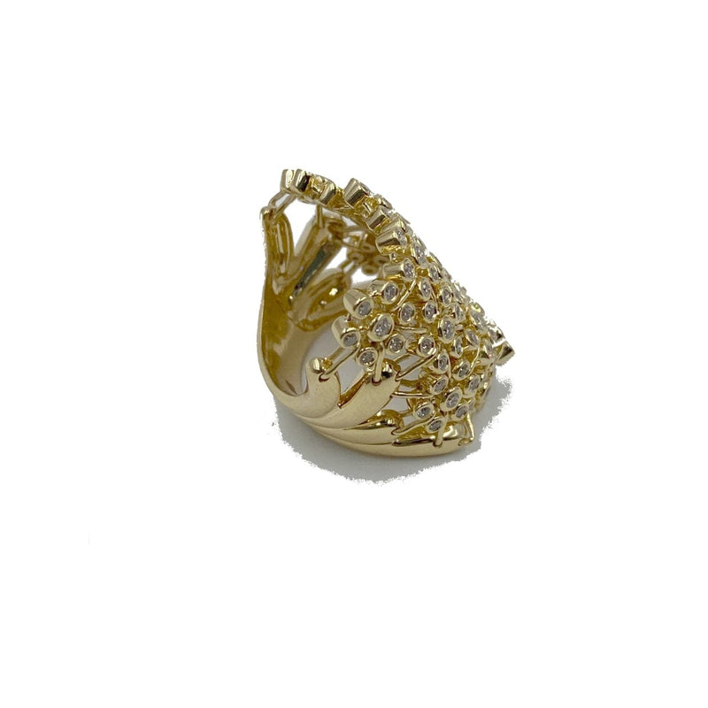 Manfredi Jewels Jewelry - Multi Row Moving Flower Diamond Ring