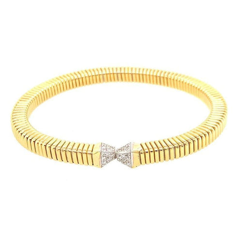 Manfredi Jewels Jewelry - Open Point Diamond Cuff Bracelet