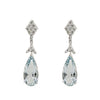 Manfredi Jewels Jewelry - Pear shaped Aquamarine Drop Earrings