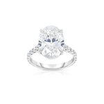 Manfredi Jewels Engagement - Platinum Oval Diamond Ring