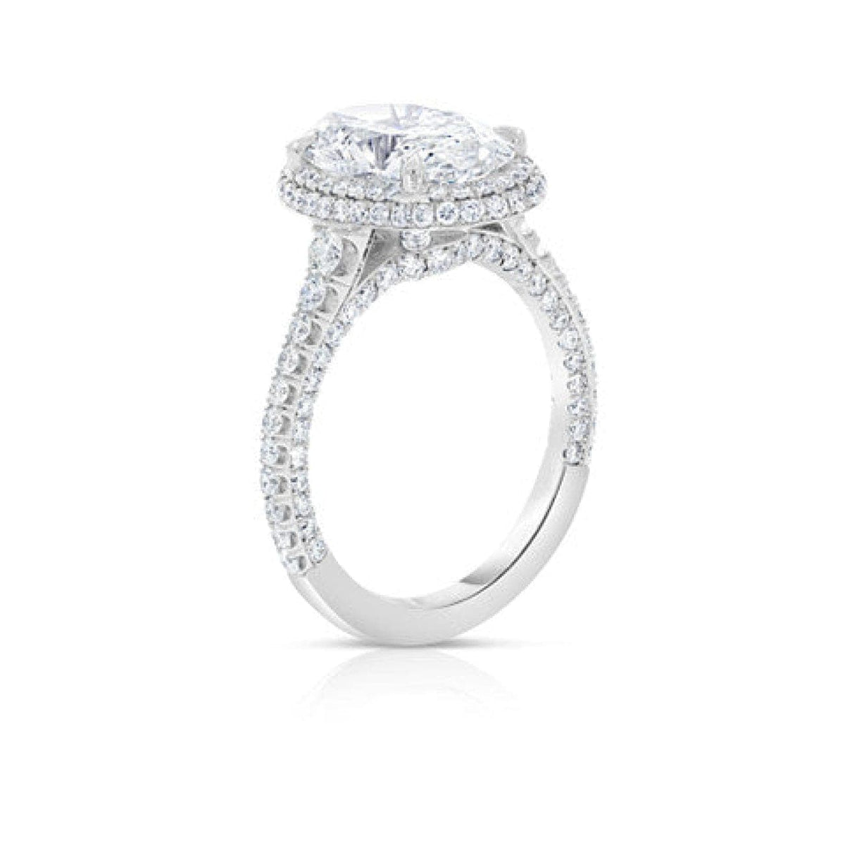 Manfredi Jewels Engagement - Platinum Oval Diamond Engagement Ring | Manfredi Jewels