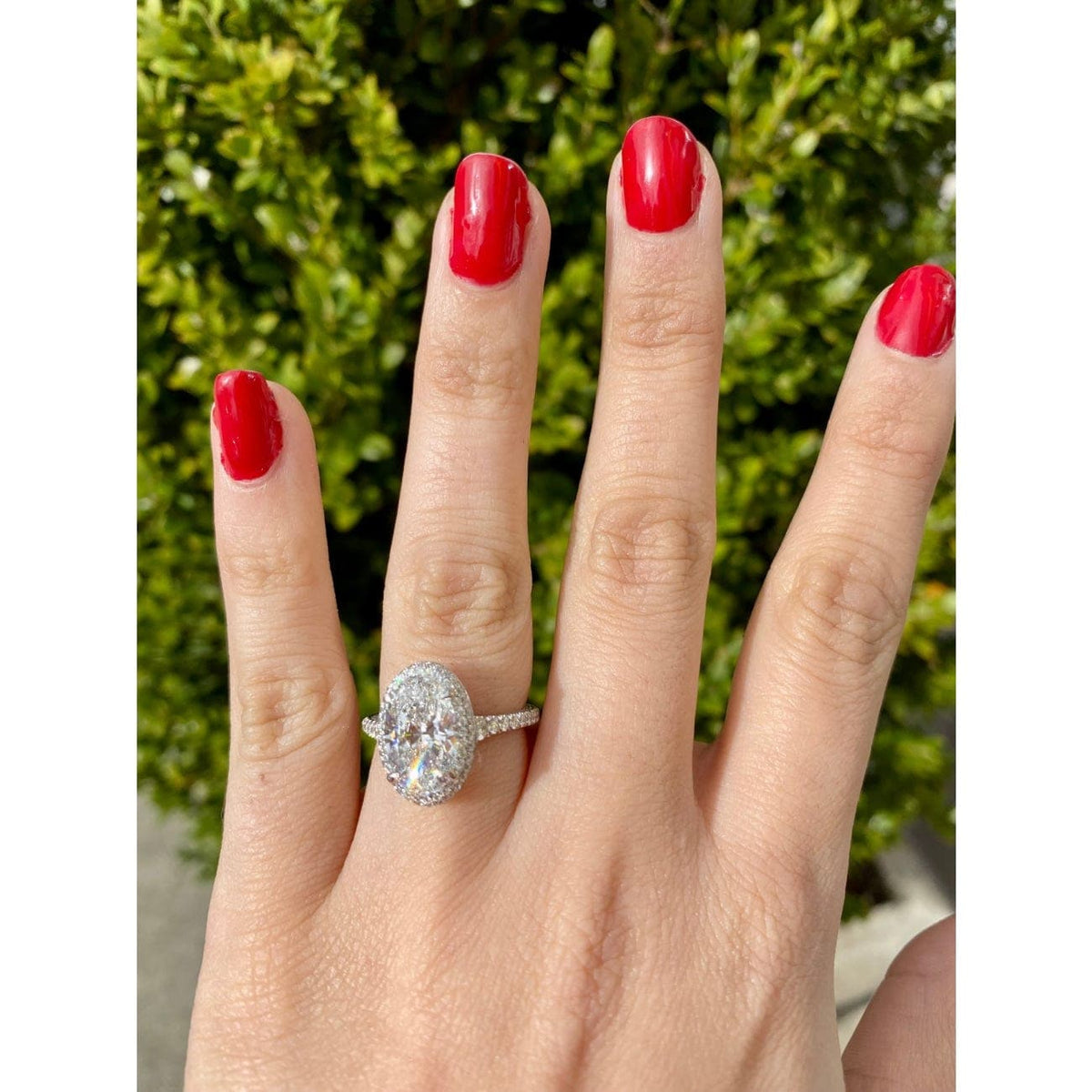 Manfredi Jewels Engagement - Platinum Oval Diamond Engagement Ring | Manfredi Jewels