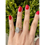 Manfredi Jewels Engagement - Platinum Oval Diamond Ring