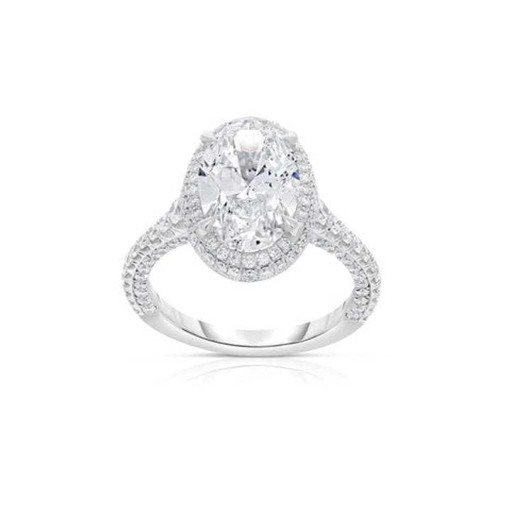 Manfredi Jewels Engagement - Platinum Oval Diamond Engagement Ring | Manfredi Jewels