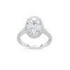 Manfredi Jewels Engagement - Platinum Oval Diamond Ring