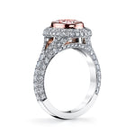 Manfredi Jewels Engagement - Platinum Oval Pink Diamond Ring