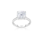 Manfredi Jewels Engagement - Platinum Square Emerald cut Diamond Ring
