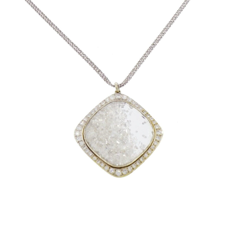 Manfredi Jewels Estate Jewelry - Renee Lewis Diamond Shaker White Gold Pendant