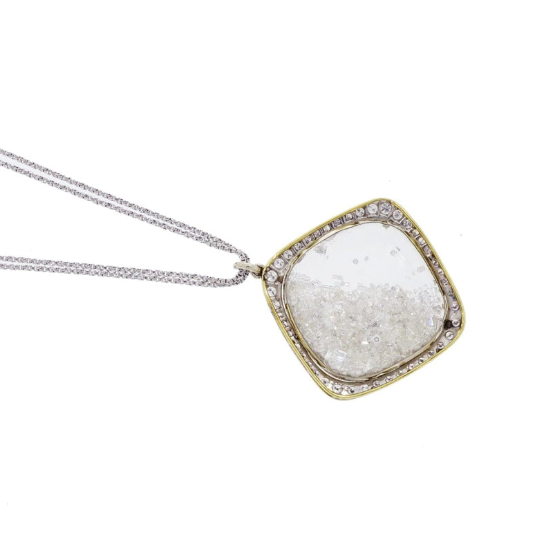 Manfredi Jewels Estate Jewelry - Renee Lewis Diamond Shaker White Gold Pendant