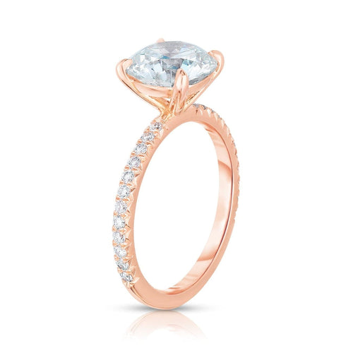 Manfredi Jewels Engagement - Rose Gold Round Cut Engagement Ring | Manfredi Jewels