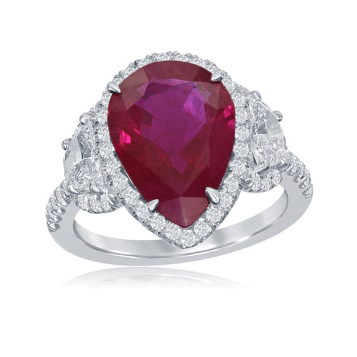 Manfredi Jewels Jewelry - Ruby and Diamond Ring