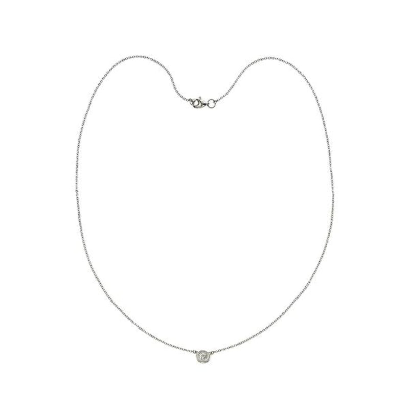 Manfredi Jewels Jewelry - Single Stone Diamond Necklace