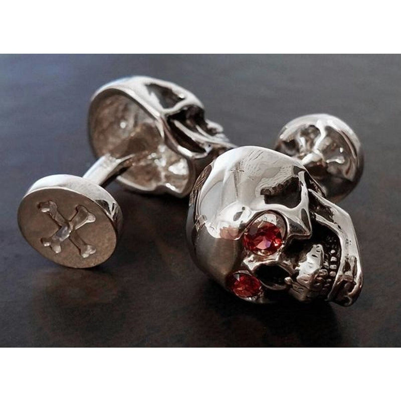 Manfredi Jewels Accessories - Skull w/ garnet eyes | Manfredi Jewels